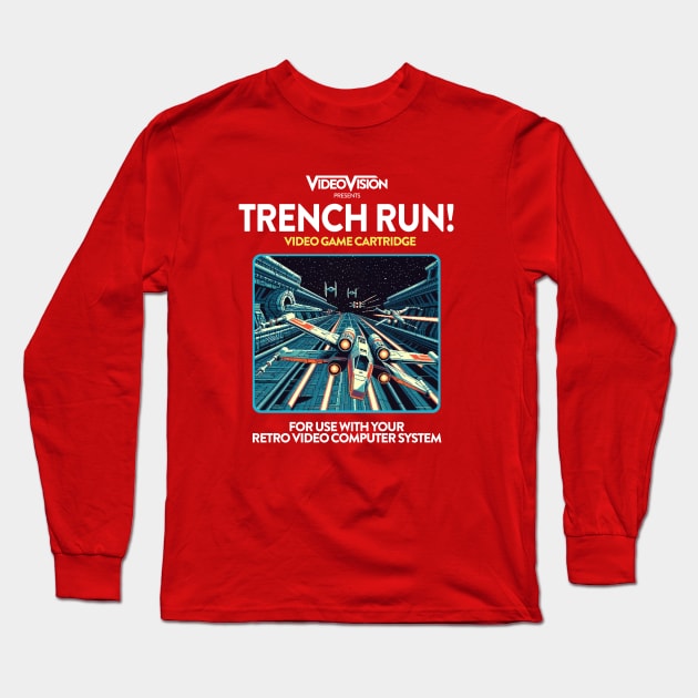 Trench Run! 80s Game Long Sleeve T-Shirt by PopCultureShirts